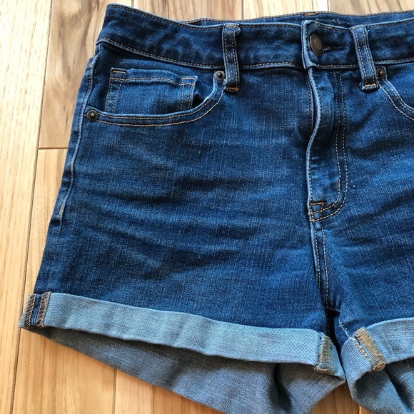 aeropostale high waisted midi shorts